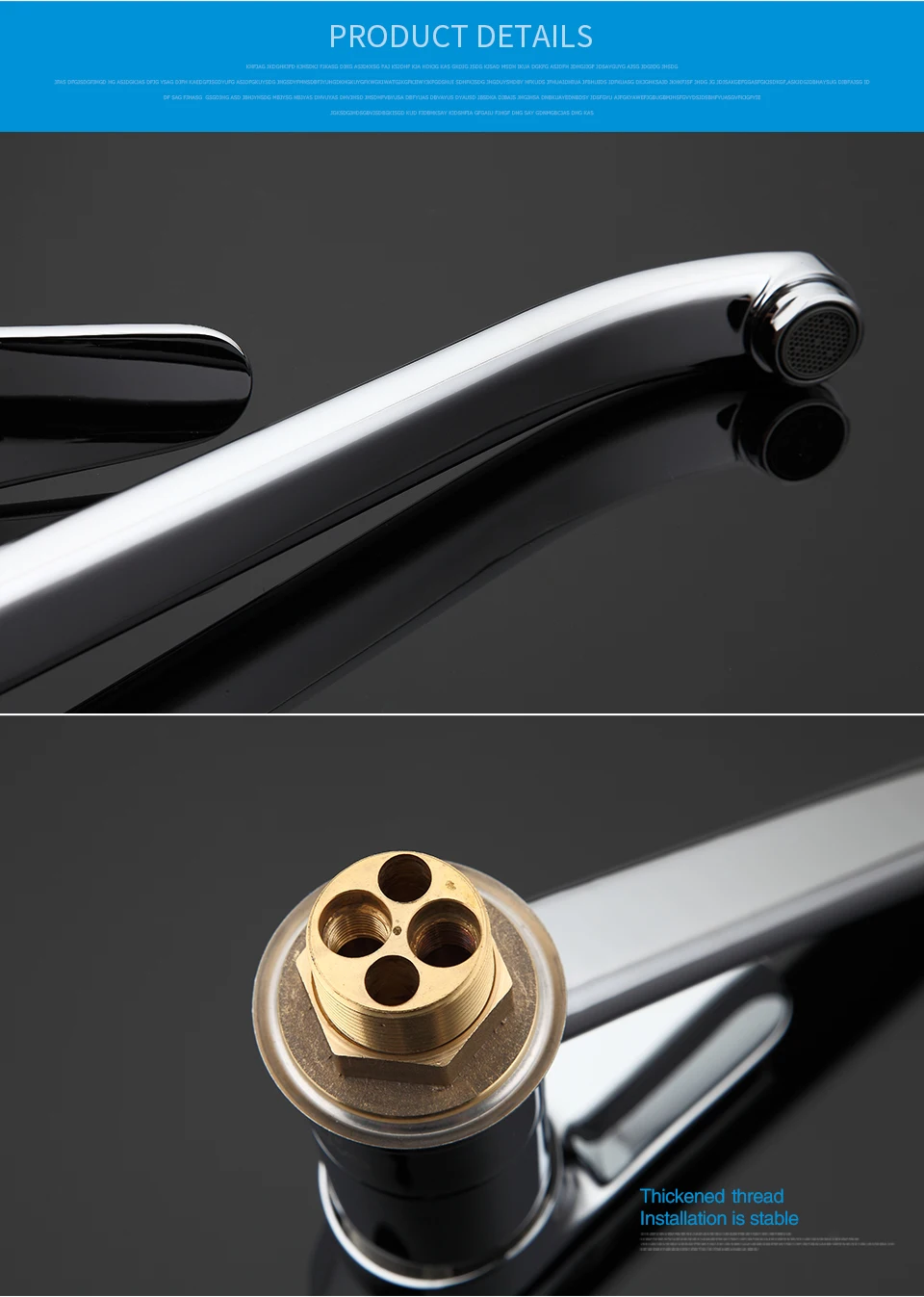 GAPPO Brass water mixer kitchen water faucet tap Kitchen sink water tap Single Handle Faucet Water mixer tap G4936