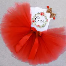 Комплекты для новорожденных девочек на первый день рождения Пышное фатиновое платье-пачка для малышей комплекты одежды для малышей