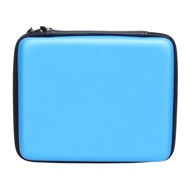 Для 2DS жесткий защитный чехол на молнии EVA сумка для хранения защитный держатель ручка для переноски для nintendo 2DS аксессуары для игровой консоли - Цвет: Синий