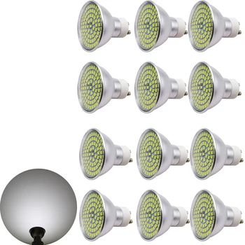 

12X LED Spotlight Cool/Warm White LED Bulb GU10 5W Aluminum alloy LED Lampada AC195-240V High Brightness Spotlight