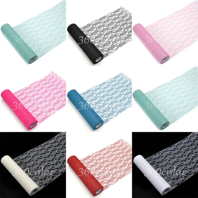 

Tulle Roll Spool Lace 12"x10yards DIY Netting Fabric For Wedding Party Table Runner Chair Sash Vintage Style Floral Venue Decor