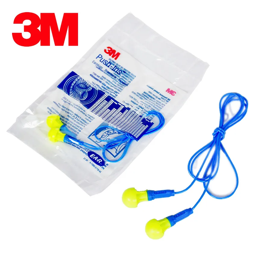 

10pcs/Lot 3M Ear plugs 318-1005 Sound Insulation Earplugs Noise Cancelling Earbuds Earplug for Sleeping GM9211