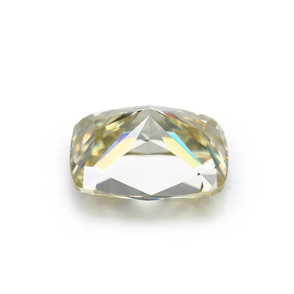 6 Carat 9*12mm Yellow Color Long Cushion Crushed Ice Cut Moissanites Loose Stone Lab Diamonds For Jewelry