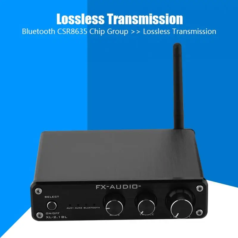 XL 2.1BL Analog HiFi Preamplifier Optical & Coaxial Output Lossless