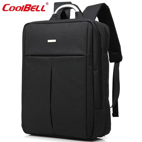 Черный Настоящий CoolBell 1" 15" водонепроницаемый ударопрочный рюкзак для ноутбука сумка для планшета Сумка для ноутбуков до 15,6 дюймов - Цвет: Черный