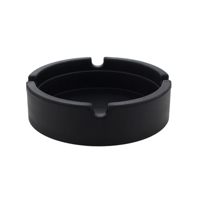 New Portable Rubber Silicone Ashtrays Round Cigarette Holder Smoking