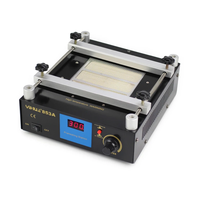 

600W 853A IR lead free preheater preheating station with 13x13cm heating area for PCB bga rework repair desolder solder