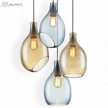 Nordic Creative Restaurant Bedside pendant lights glass hotel bar modern simple pendant lamp single head hanging light fixtures northern europe modern creative luxurious pendant light restaurant livingroom hotel decoration lamp free shipping