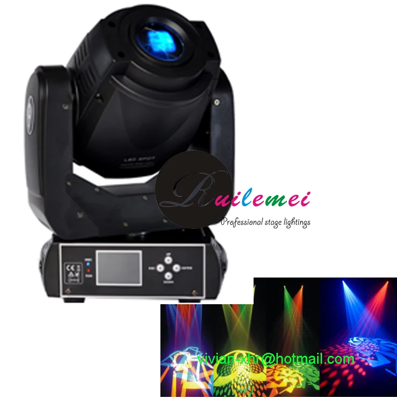 Cheap 60W LED Gobo Moving Head Spot Lighting DJ Disco Gobo Christmas Lights DMX Sound Active Projector for Clubs Bar Party Event