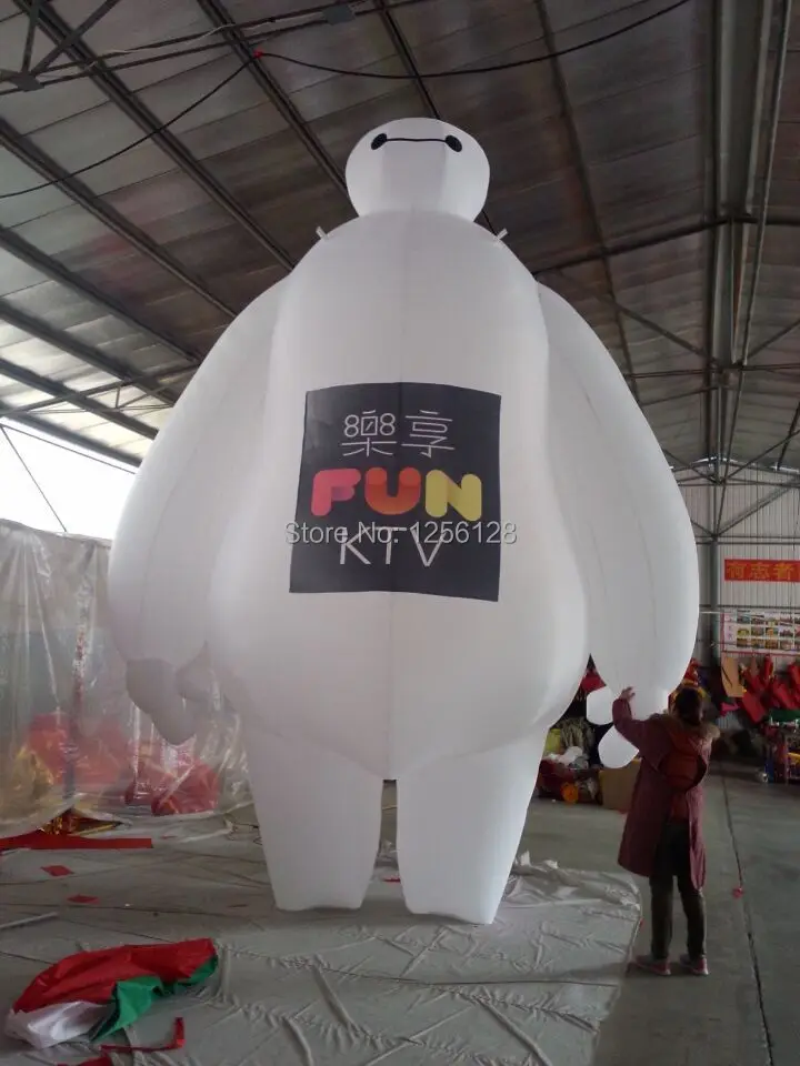 5 m H Giant Inflatable Robot Baymax Inflatable Publicity With LOGO Put