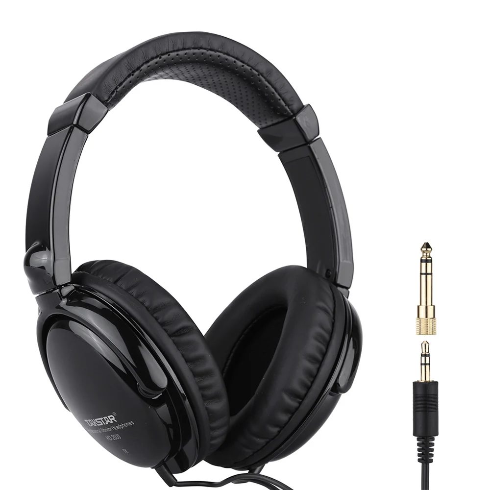 

HD 2000 Wired Stereo Dynamic Monitor Headphone Headset for Guitar PC Computer CD Player Walkman MP3 MP4 Earphone