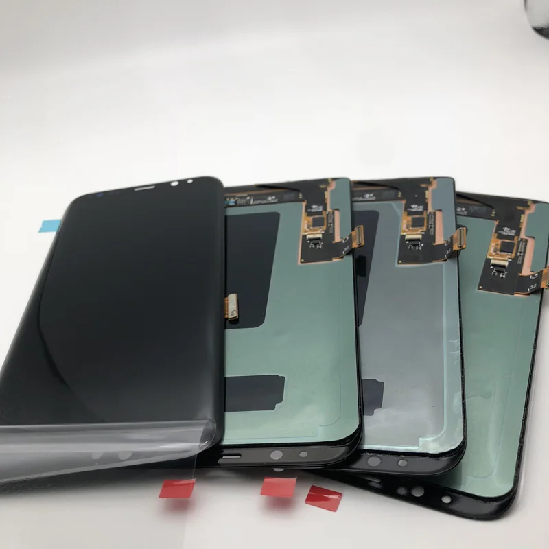 Без ожога тени 5 8 ''оригинальная рамка дисплея для samsung Galaxy S8 G950 G950F G950U G950W8 lcd