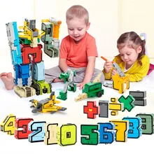 15pcs DIY Creative Buildings Blocks Educational Legoings Figures Transformer Number Robot Toy Starwars Kids Toys Finger Cube