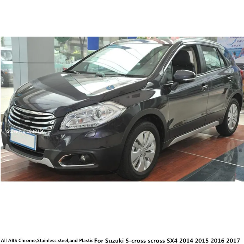 Для Suzuki S Cross Scross SX4 2014 2015 2016 2017 автомобилей палочки покрытие из АБС пластика