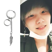 1 шт. KPOP Bangtan альбом для мальчиков JIMIN Wing корейские сережки-Шпильки Модные ювелирные аксессуары для мужчин и женщин