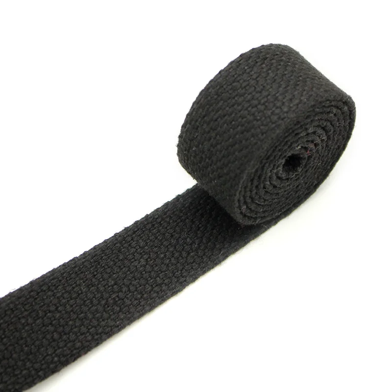 1y/лот 25 мм многоцветный ремень для сумки тканый хлопковый ремень для шитья ремень для сумки через плечо Сумочка аксессуар для одежды Сделай Сам LX087 - Цвет: Black B13