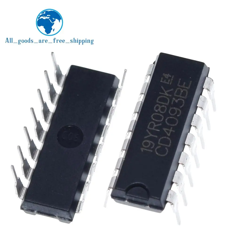 10 шт. CD4093BE DIP14 CD4093 DIP 4093 DIP-14 4093BE Новый и оригинальный IC | Электронные компоненты