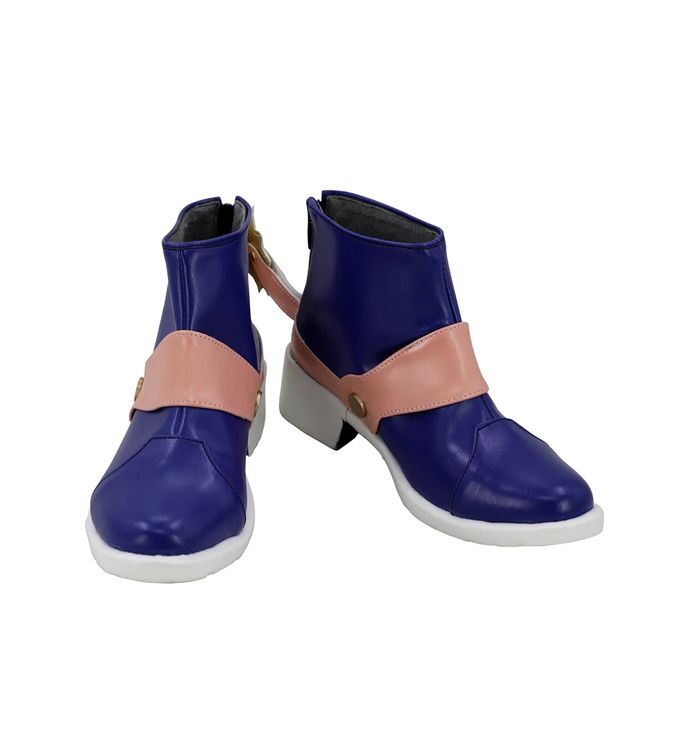 JoJo's Bizarre Adventure7 Steel·Ball·Run Johnny Joestar Cosplay Boots Blue Shoes Custom Made (2)