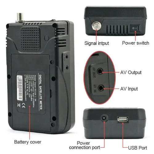 [Подлинный] спутниковый ТВ ресивер SATLINK WS 6908 FTA цифровой сигнал Finder ЖК экран 3 5