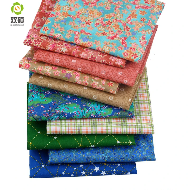 

Multi Color Twill Cotton Fabric Patchwork Tissue Cloth Of Handmade DIY Quilting Sewing Baby&Children Sheets Dress 40*50cm