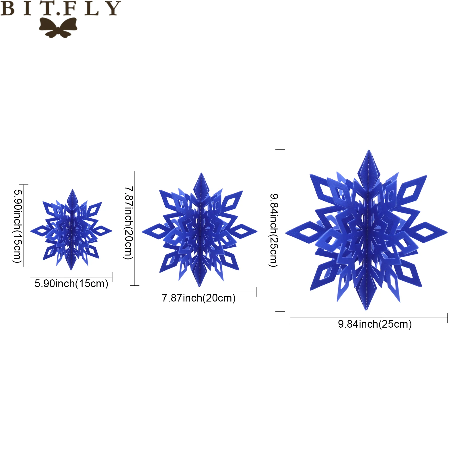 15/20/25cm Christmas 3D paper snowflake sliver frozen Pendants Paper Garland Christmas Wedding Decoration Scene New Year Decor