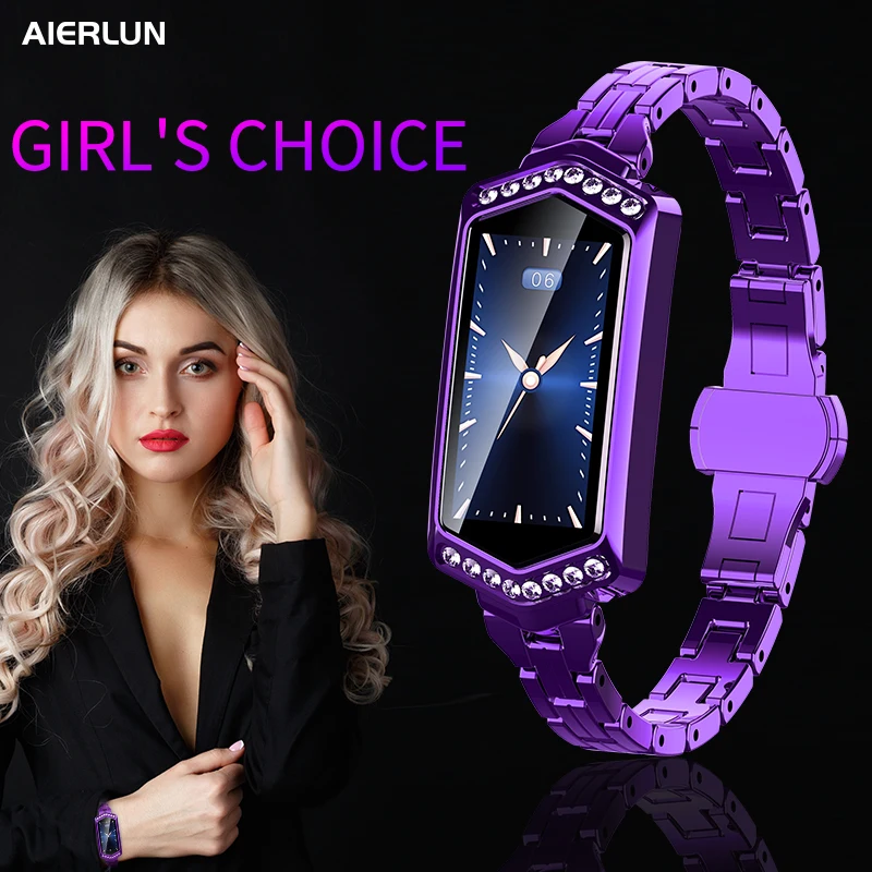 Aierlun IP68 женские Смарт-часы фитнес-браслет трекер активности пульсометр кровяное давление для ios Android apple iPhone