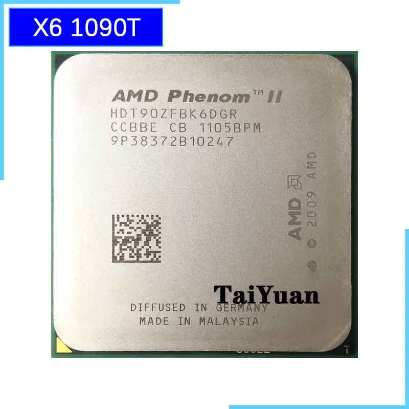 

AMD Phenom II X6 1090T 1090 3.2 GHz Six Core CPU Processor HDT90ZFBK6DGR Socket AM3