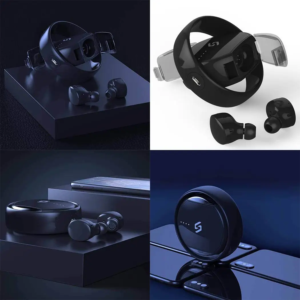

TWS Bluetooth Earbuds Mini Invisible In-Ear Wireless Sport Earphones Waterproof Stereo Cell Phone Headsets With Charging Box