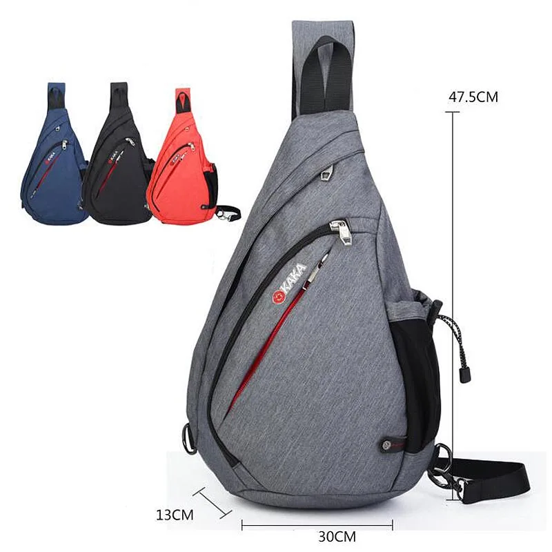 Men Large Capacity Chest Pack Fashion Messenger Bags Crossbody Bag