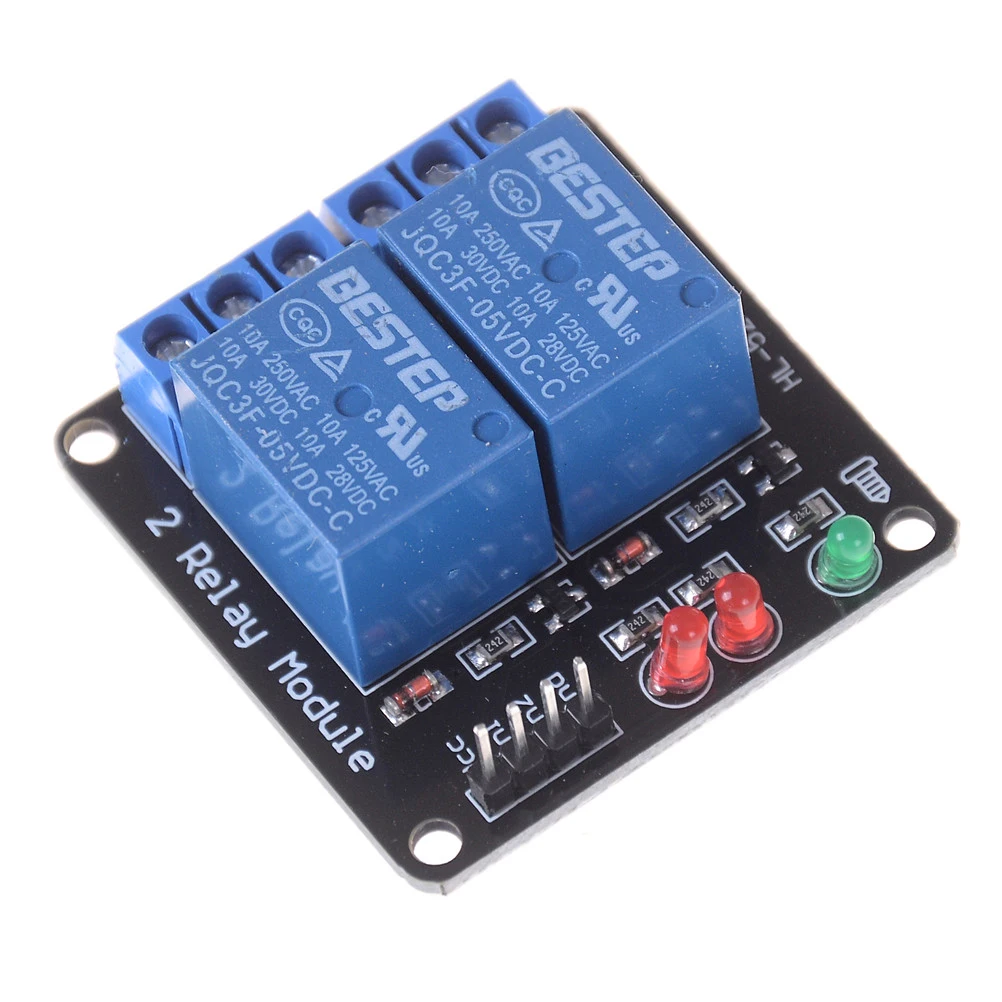 High and Low Level Trigger Relay For Arduino 2 Channel 12V Relay Module