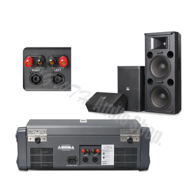 1500W+1500W Amplifier Digital Mixer 12 Channel