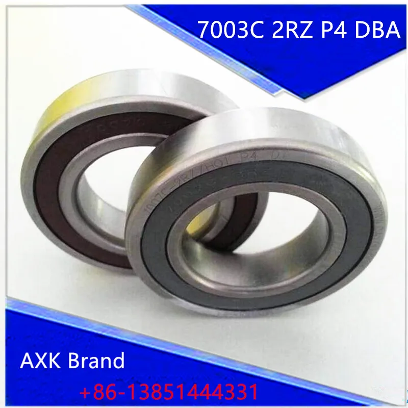 

1 Pair AXK 7003 7003C 2RZ P4 DBA 17x35x10 17x35x20 Sealed Angular Contact Bearings Speed Spindle Bearings CNC ABEC-7