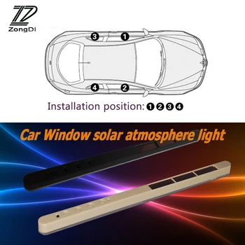 

ZD 1PC Car Styling Window Solar Atmosphere Light Adjustable For Ford Focus 2 3 Fiesta Mondeo Ranger Kuga Seat Leon Ibiza Lexus