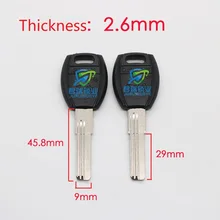 10 шт. x ямочка ключ эмбрион двухрядные внутренний фрезерные слот пустой ключ замена лезвия Длина 46 мм JF156