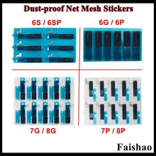 Faishao 5 шт/10 шт наушники резиновая пыли чистая заглушка для iPhone 6 6 S 7 8 плюс ушной динамик сетка для защиты от пыли