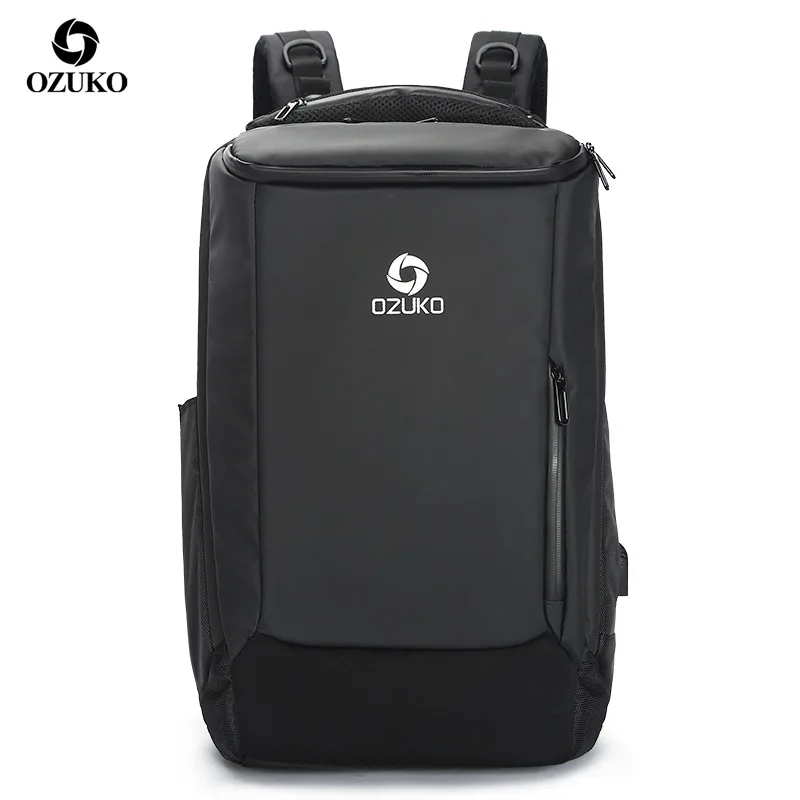 Большой Вместительный деловой мужской рюкзак для путешествий с usb зарядкой, водонепроницаемая мужская сумка для ноутбука 17,3 дюймов, модный багажный рюкзак для мужчин