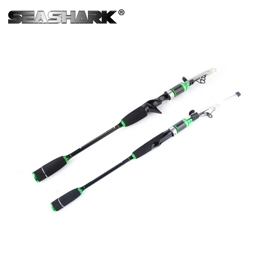 

SEASHARK Fishing Rod 1.8m 2.1m 2.4m Spinning Fishing Rod M Power Telescopic Fishing Rod Carbon Fiber Casting Rod