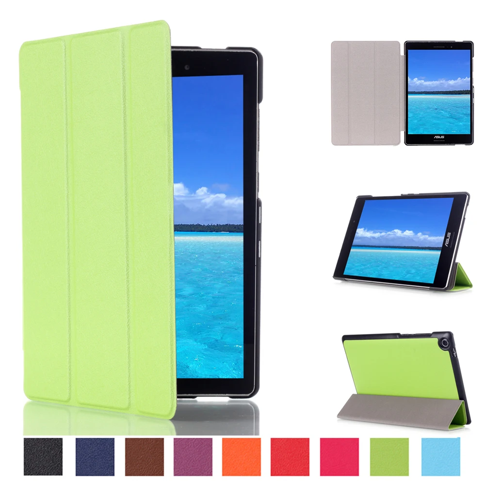 Ультратонкий кожаный магнитный чехол-подставка для Asus ZenPad S 8 0 Z580C Z580CA Z580 P01MA |