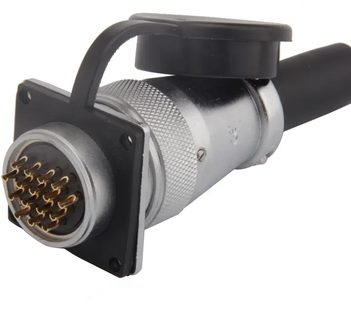 

AC 250V 7A 16 Pins Flange Mount Aviation Connector Adapter
