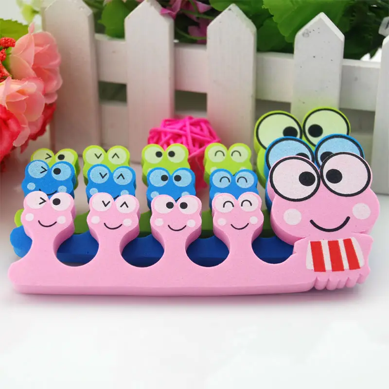 

6Pcs/Lot Toe Separators Feet Care Sponge Nail Art Tools Manicure Pedicure Foot Braces Support Assistant Polish Gel Toe Separator