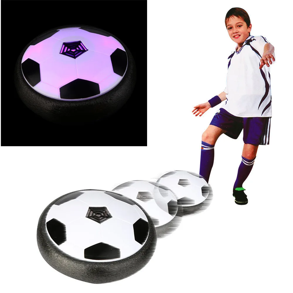HIINST Soccer Disk Latest Indoor Game Toy Glowing Electric Suspension