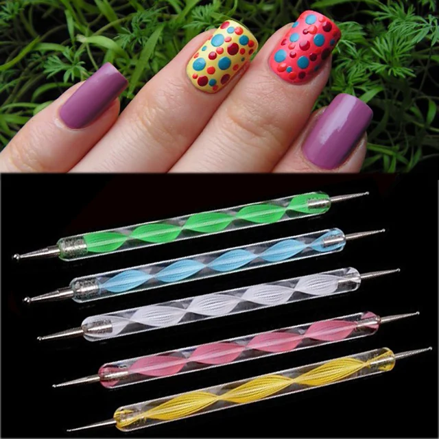 5Pcs 2 Way Dotting Tools Marbling Tool Nail Art Manicure Tool Doting Pen Nail Art Toolsin 5Pcs 2 Way Dotting Tools Marbling Tool Nail Art Manicure Tool Doting Pen Nail Art Toolsin