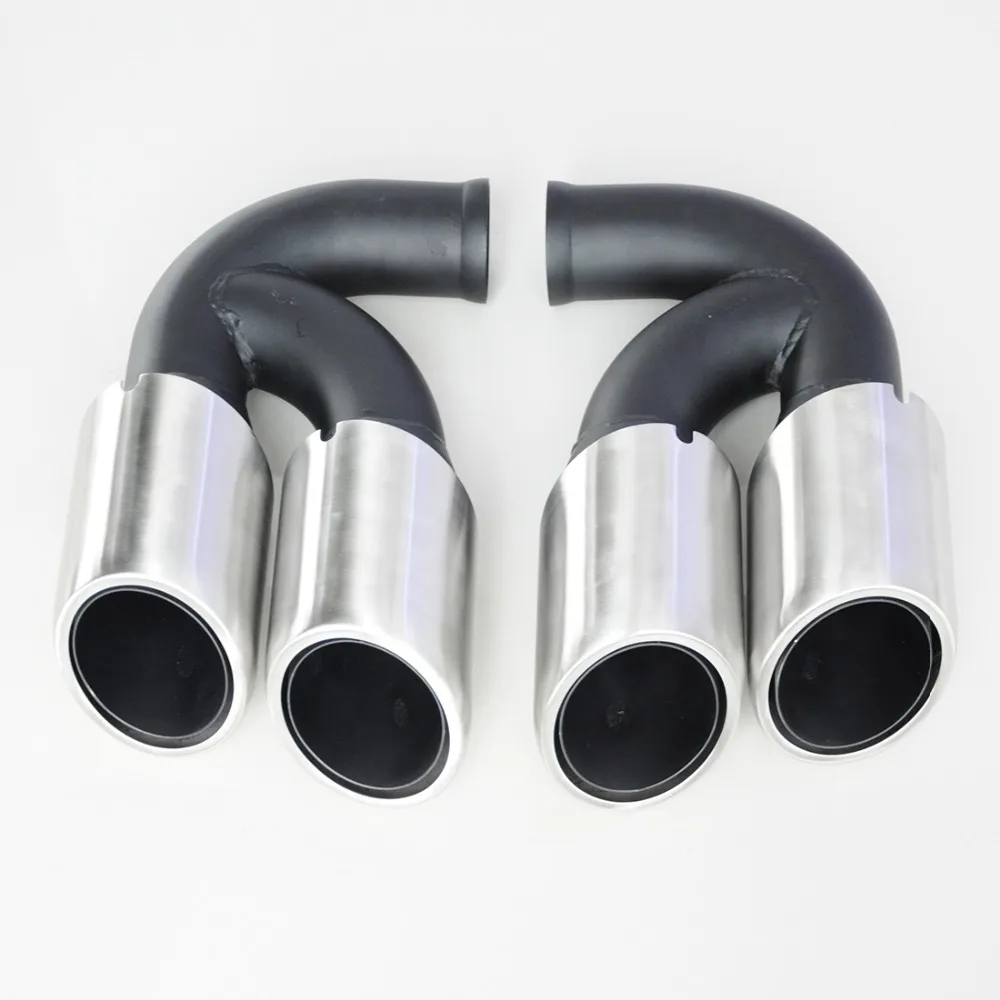 Wotefusi Stainless Steel Exhaust Pipes Muffler Tail Tip Short Type For Porsche Cayenne V8 2011 2014 12 2013 [QPA297]