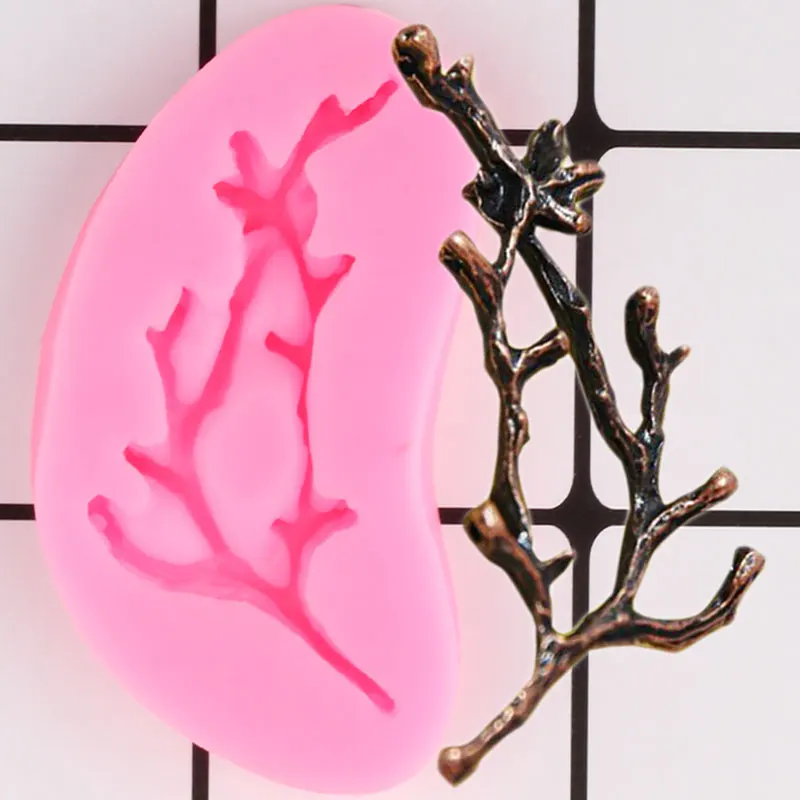 

Tree Branch Silicone Molds Cake Border Fondant Mould Cake Decorating Tools Chocolate Gumpaste Mold Sugarcraft Candy Clay Moulds
