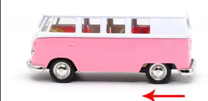 В коробке модели автомобилей из сплава vw автобус скраб скучная Модель автомобиля игрушки