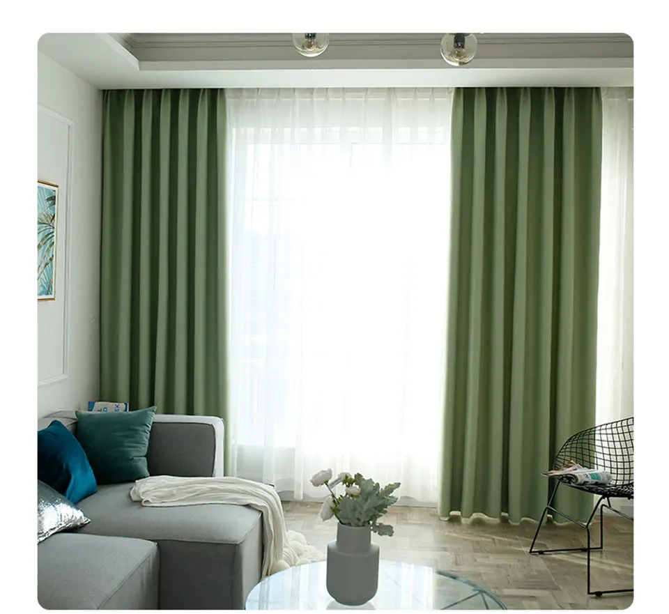 Затемненные шторы для гостиной, современная кухня, спальня, синие плотные шторы, занавески, ткань, оконные панельные шторы