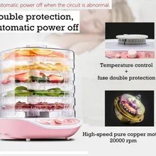 5 слоев машина для сушки фруктов овощесушилка еда осушитель с компьютерным управлением сухой воздух машина бытовая сушилка