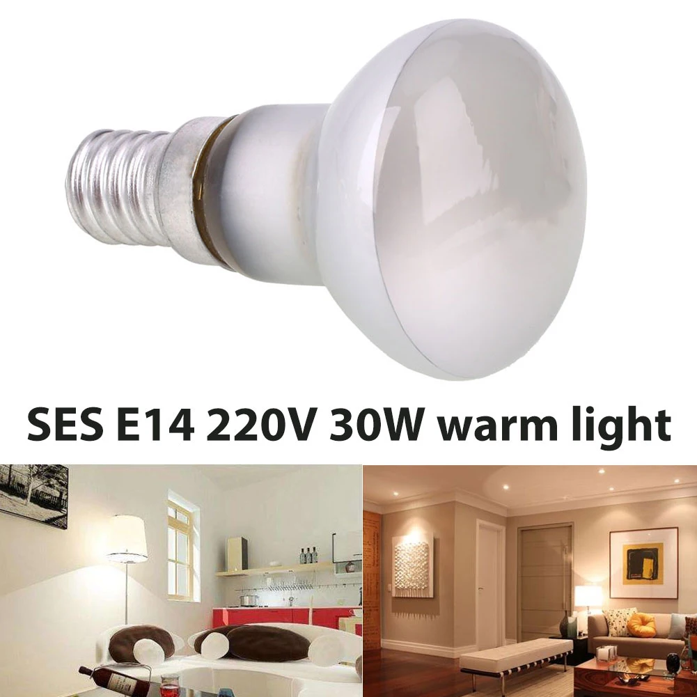 

E14 Reflector Type Spotlight 220-240V Spot Light Bulb Lava Lamp Replacement Small Screw SES 30W Warm White