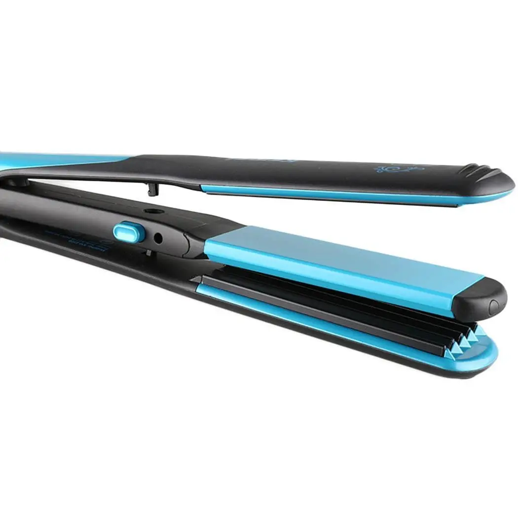 

2 In 1 Hair Straightener Hair Curling Iron Multifunction Corrugated Flat Iron Corn Plate Heated Roller Hairstyle Tools New