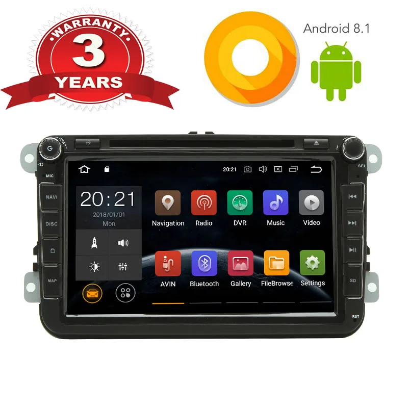 Android 8 1 автомобильный стерео радио экран Bluetooth Volkswagen CC из 2014 Автомобильный CD dvd